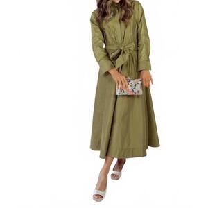 NEW PSOPHIA floral sequin dress in olive